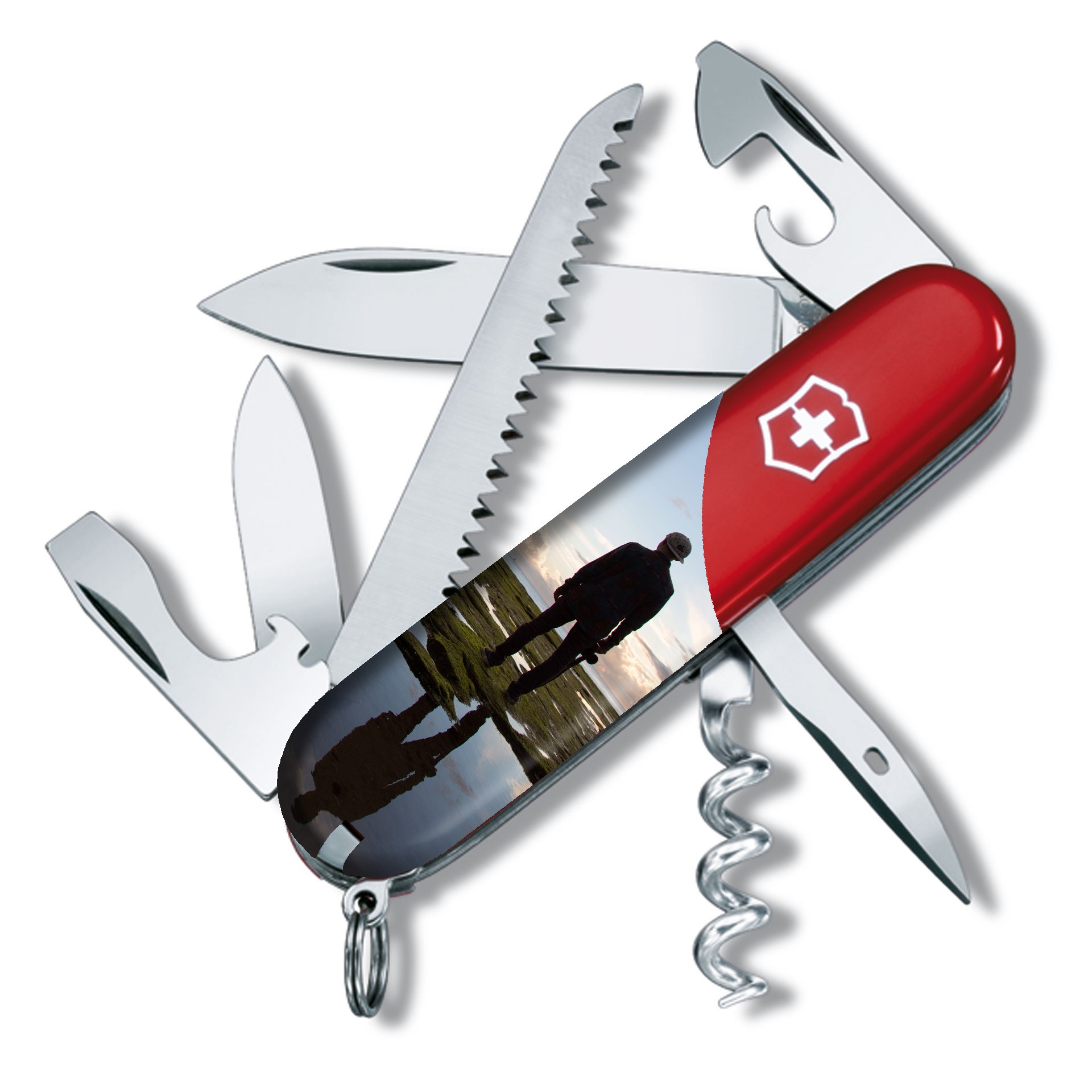 Inkl. Druck Taschenmesser Camper Rot