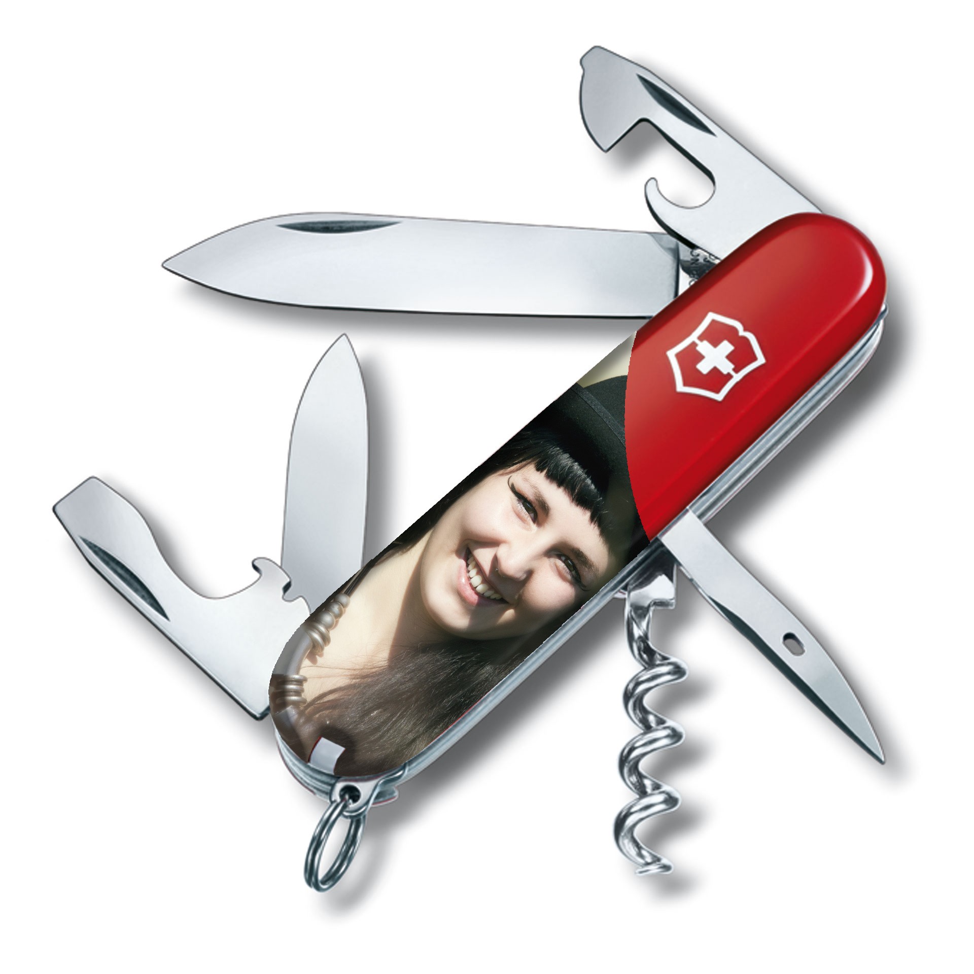 Inkl. Druck Taschenmesser Spartan rot