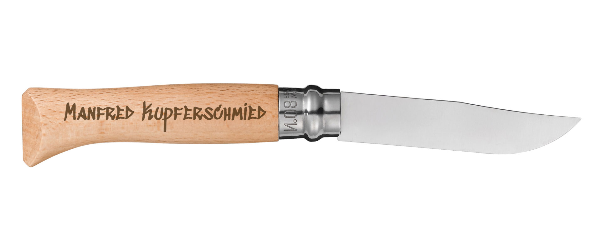 Gravur Messer Opinel Rueckseite