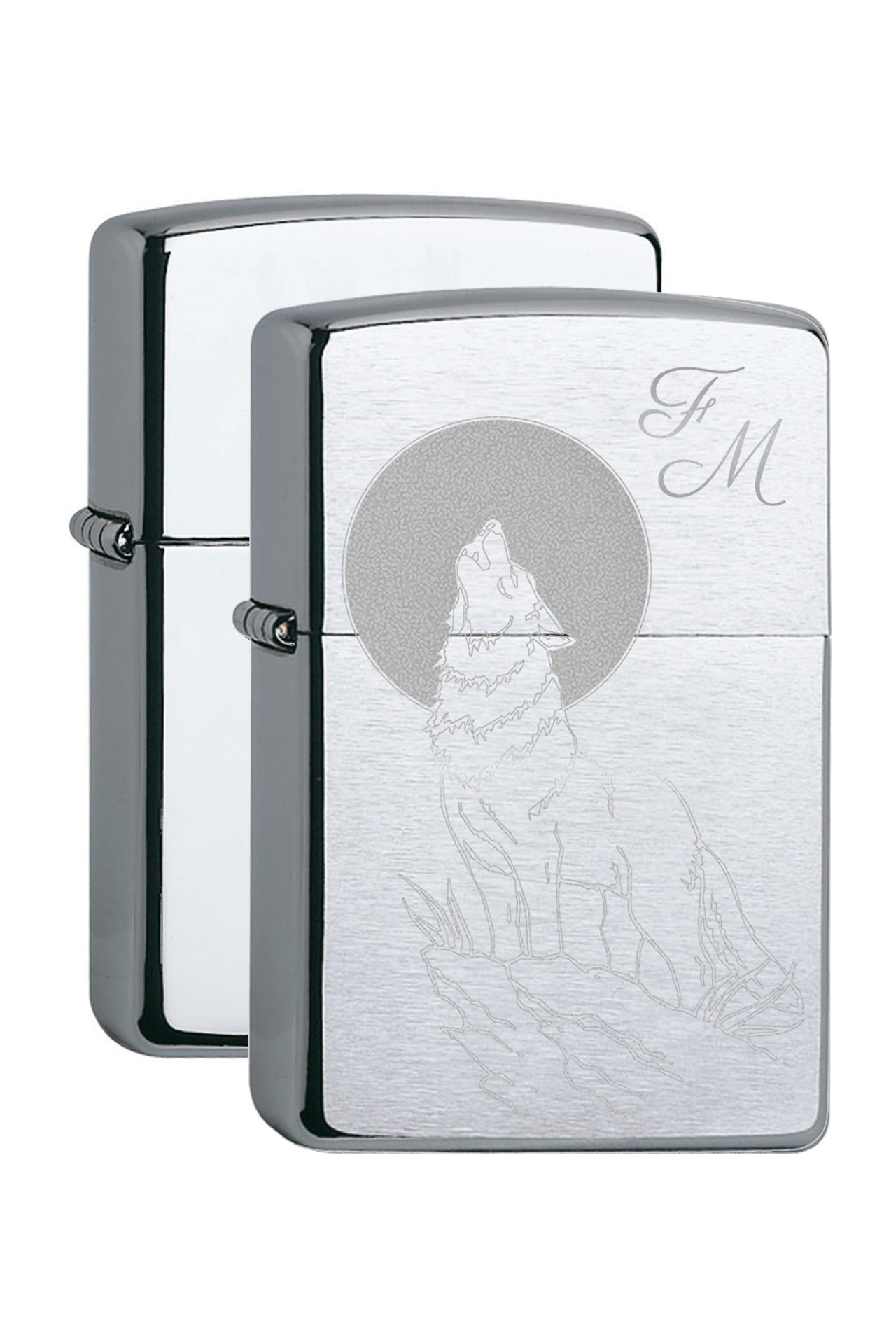 inkl. Gravur Zippo chrome brushed