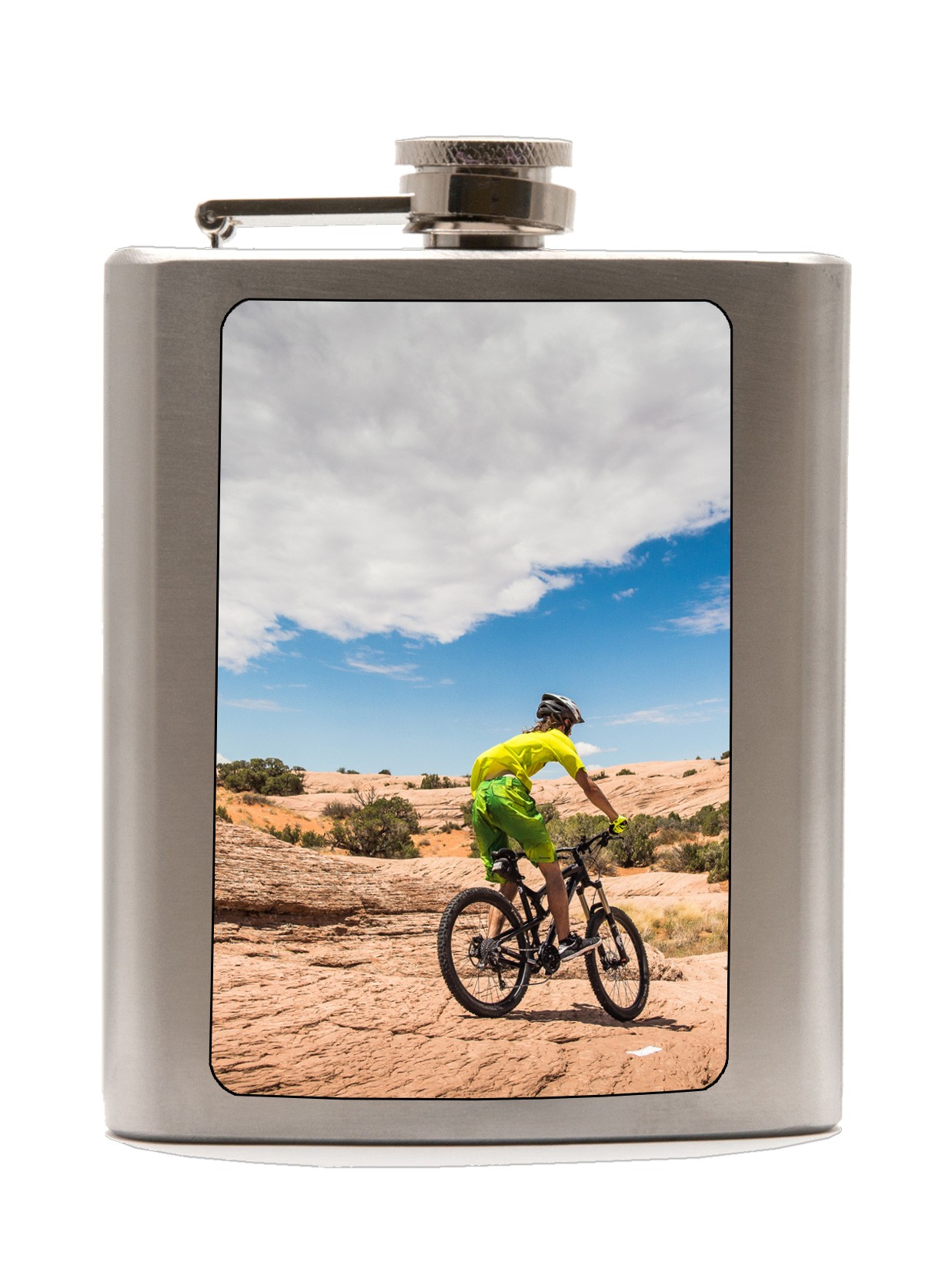 Inkl. Druck Flachmann 210ml brushed