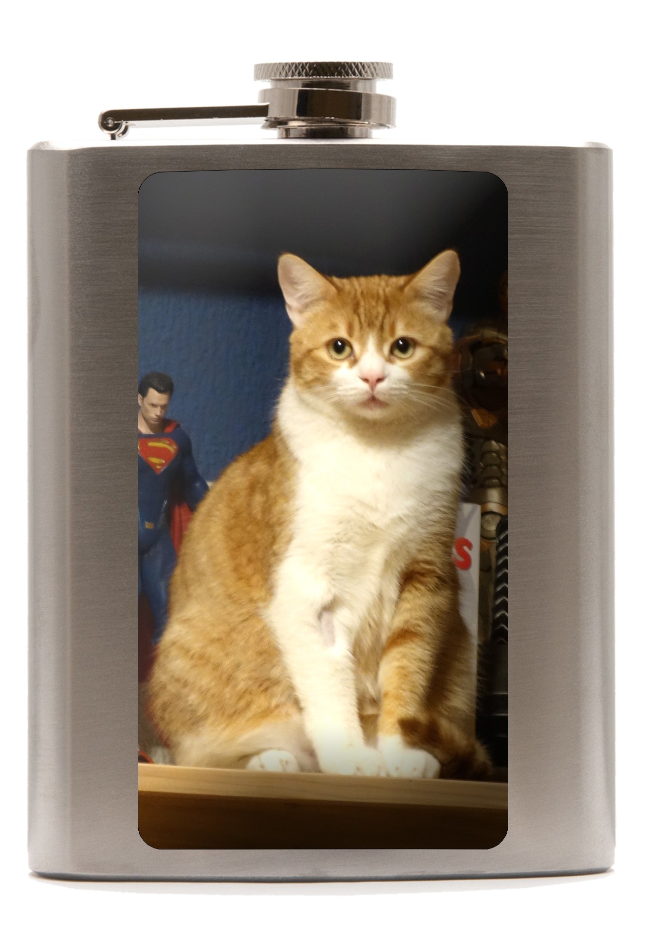 Inkl. Druck Flachmann 240ml brushed