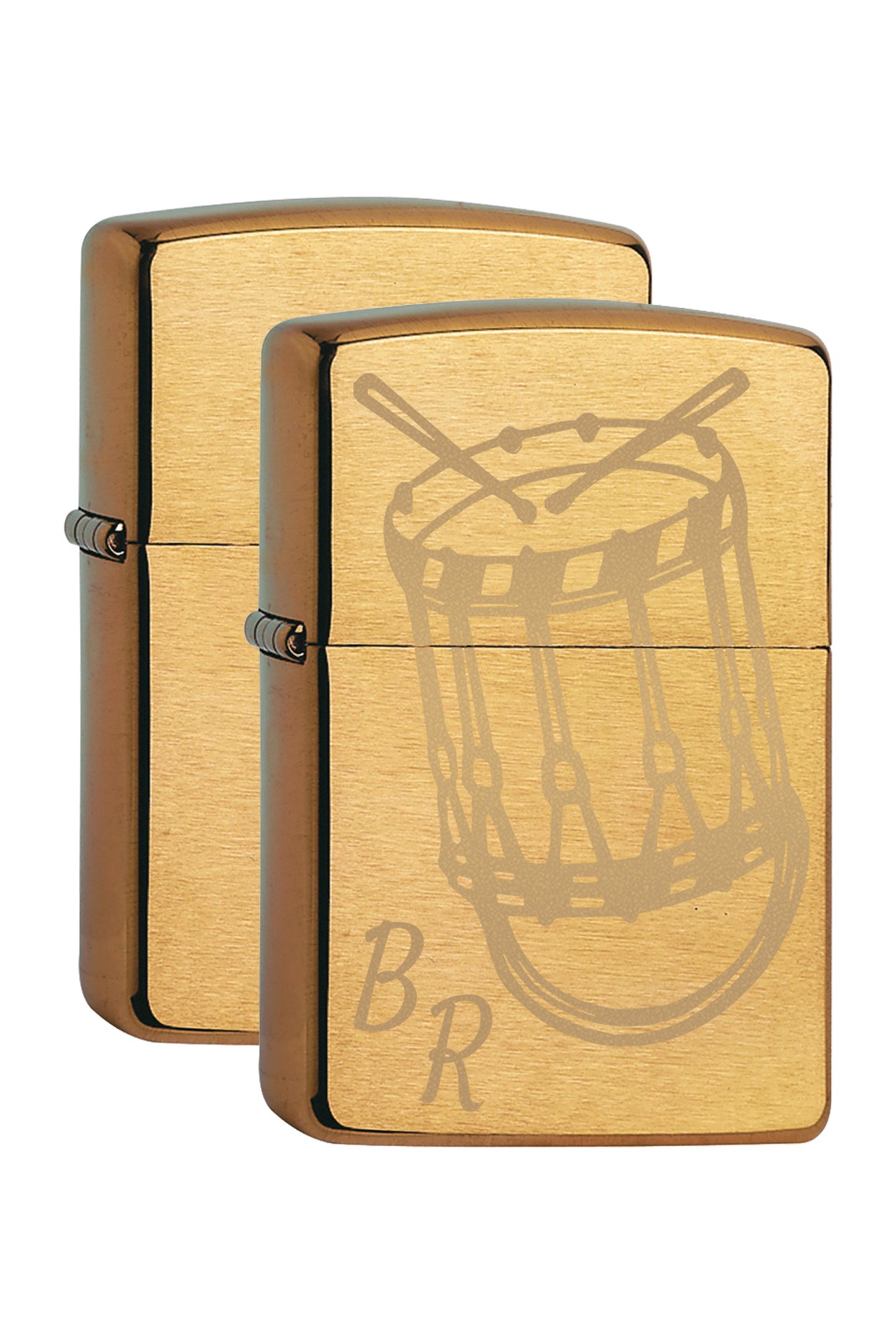 inkl. Gravur Zippo brass brushed