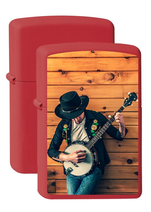 Inkl. Druck Zippo red matte