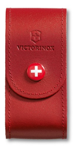 Leder Etui Rot - Mittel Breit