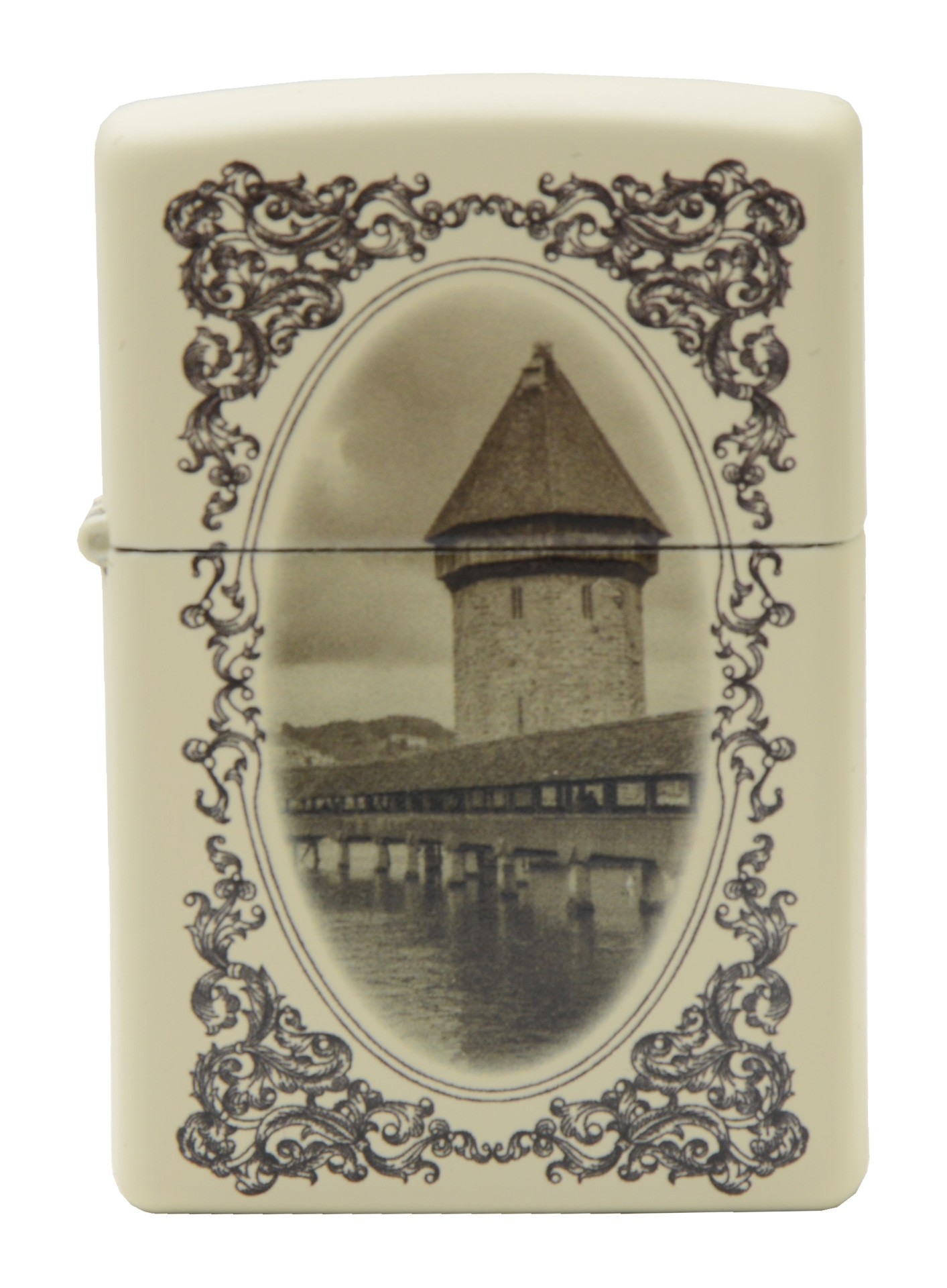 Nostalgie Kappellenbrücke Luzern Zippo bedruckt