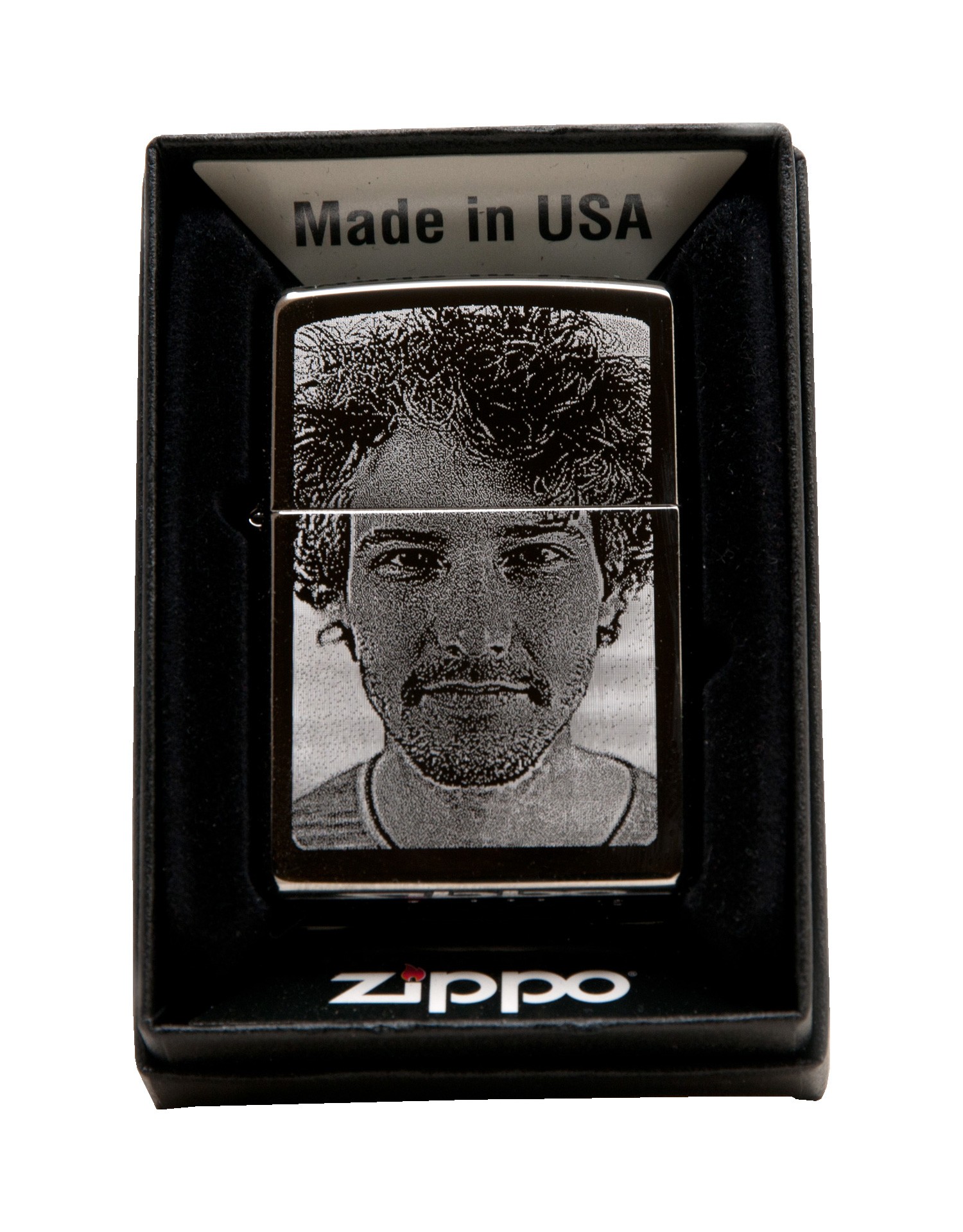 inkl. Fotogravur Zippo chrome polished