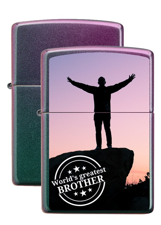 Inkl. Druck Zippo Iridisent
