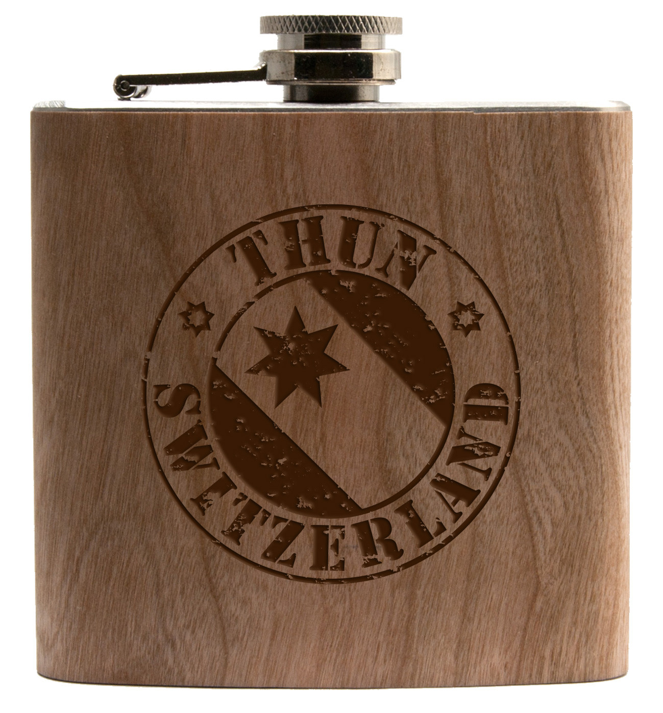 Flachmann Holz 180ml Lasergravur