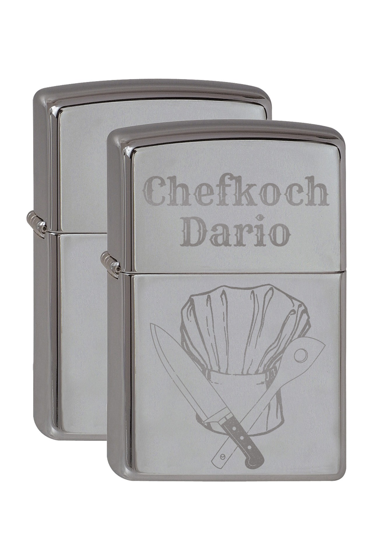 inkl. Gravur Zippo black ice