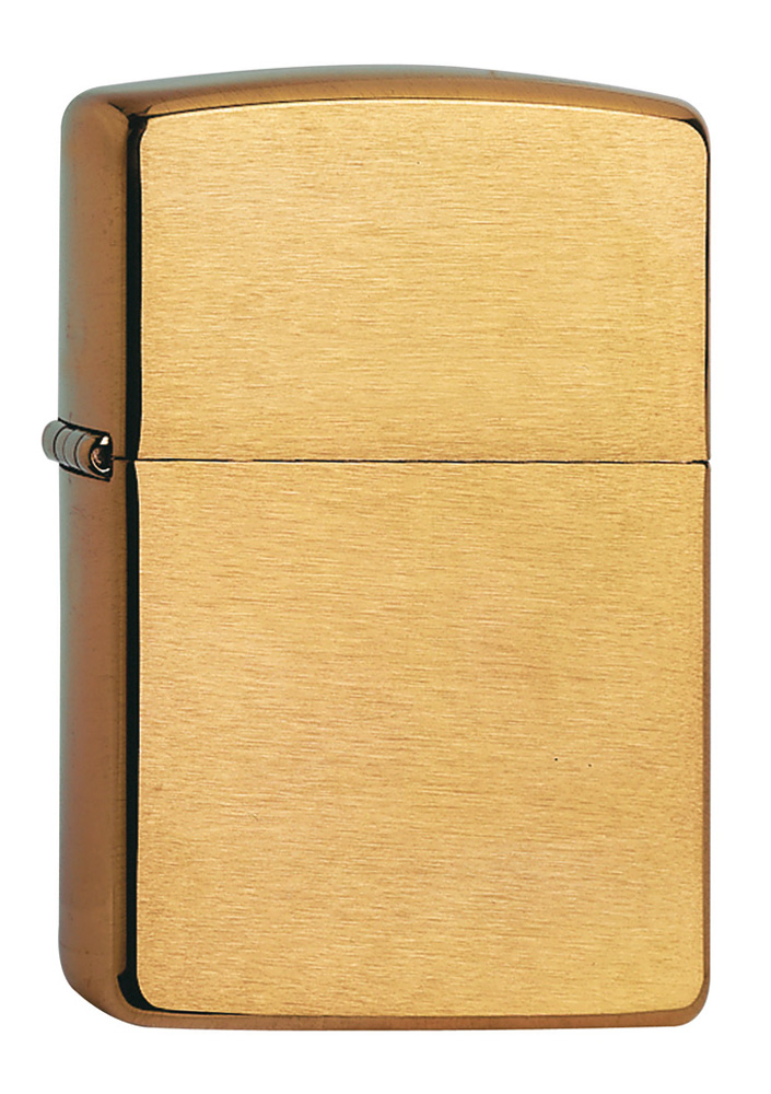 Zippo brass brushed