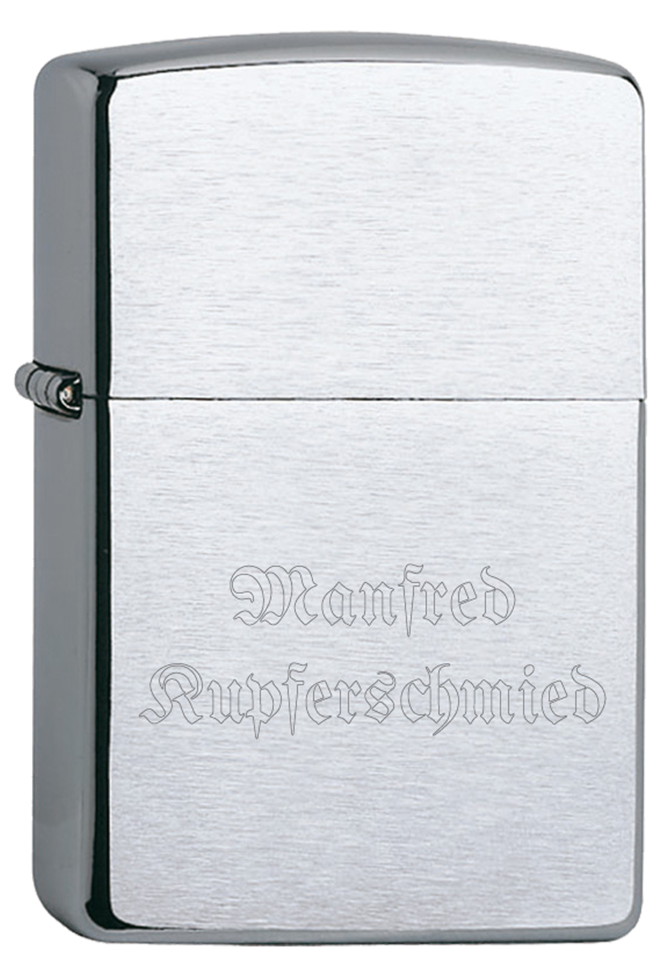 Gravur Text Zippo