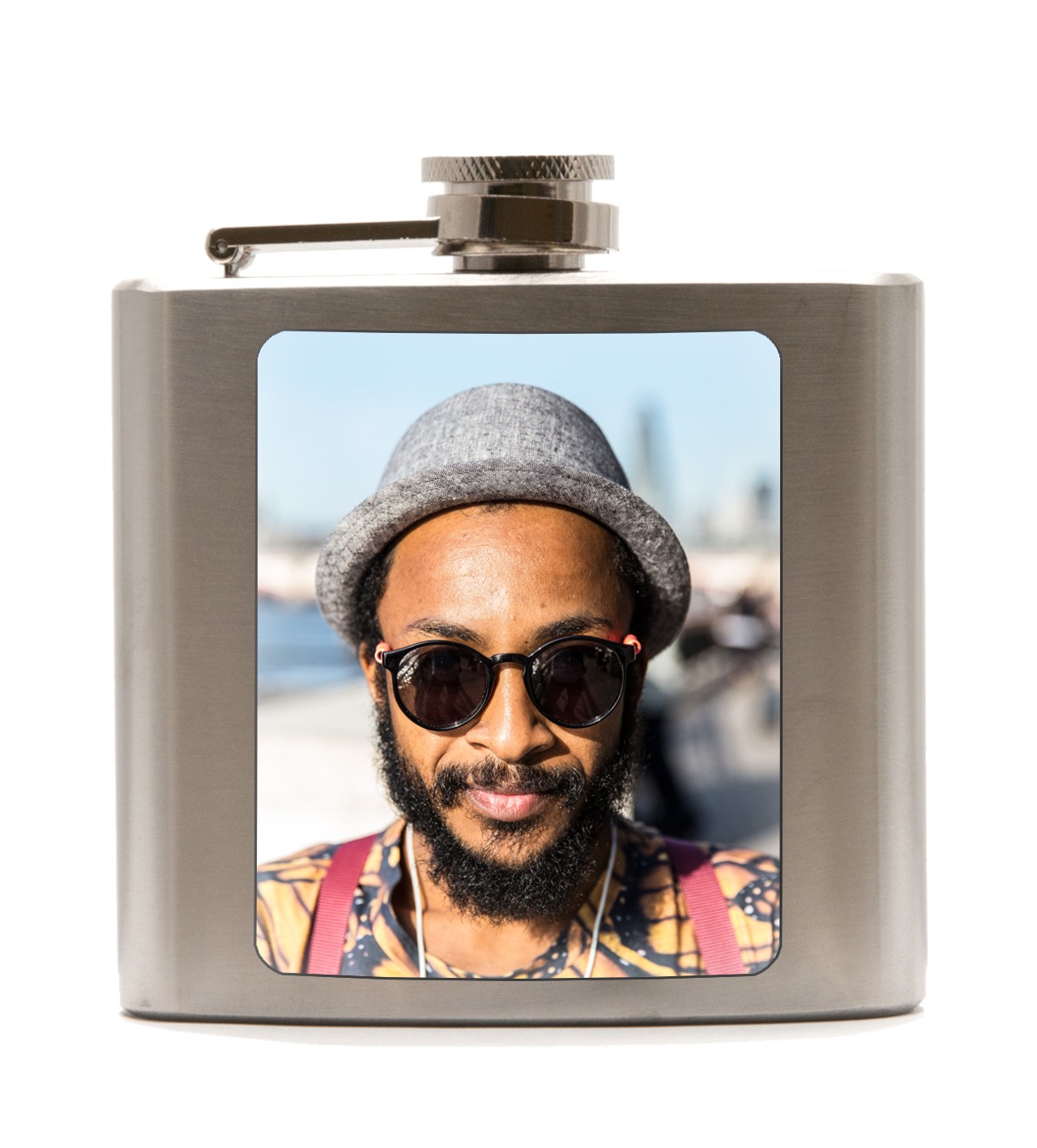 Inkl. Druck Flachmann 150ml brushed