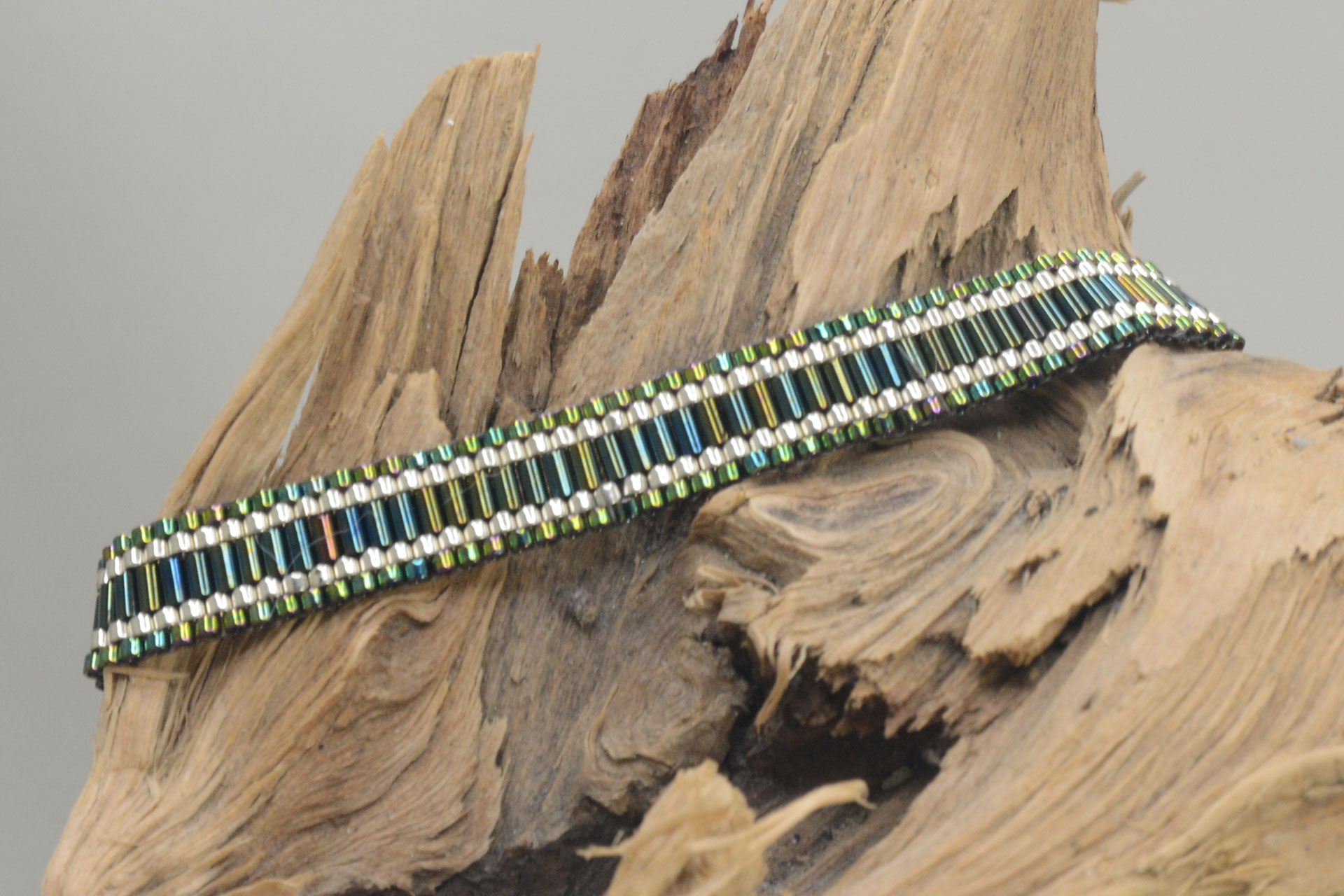 Armband Peyotestitch "Shiny Green"