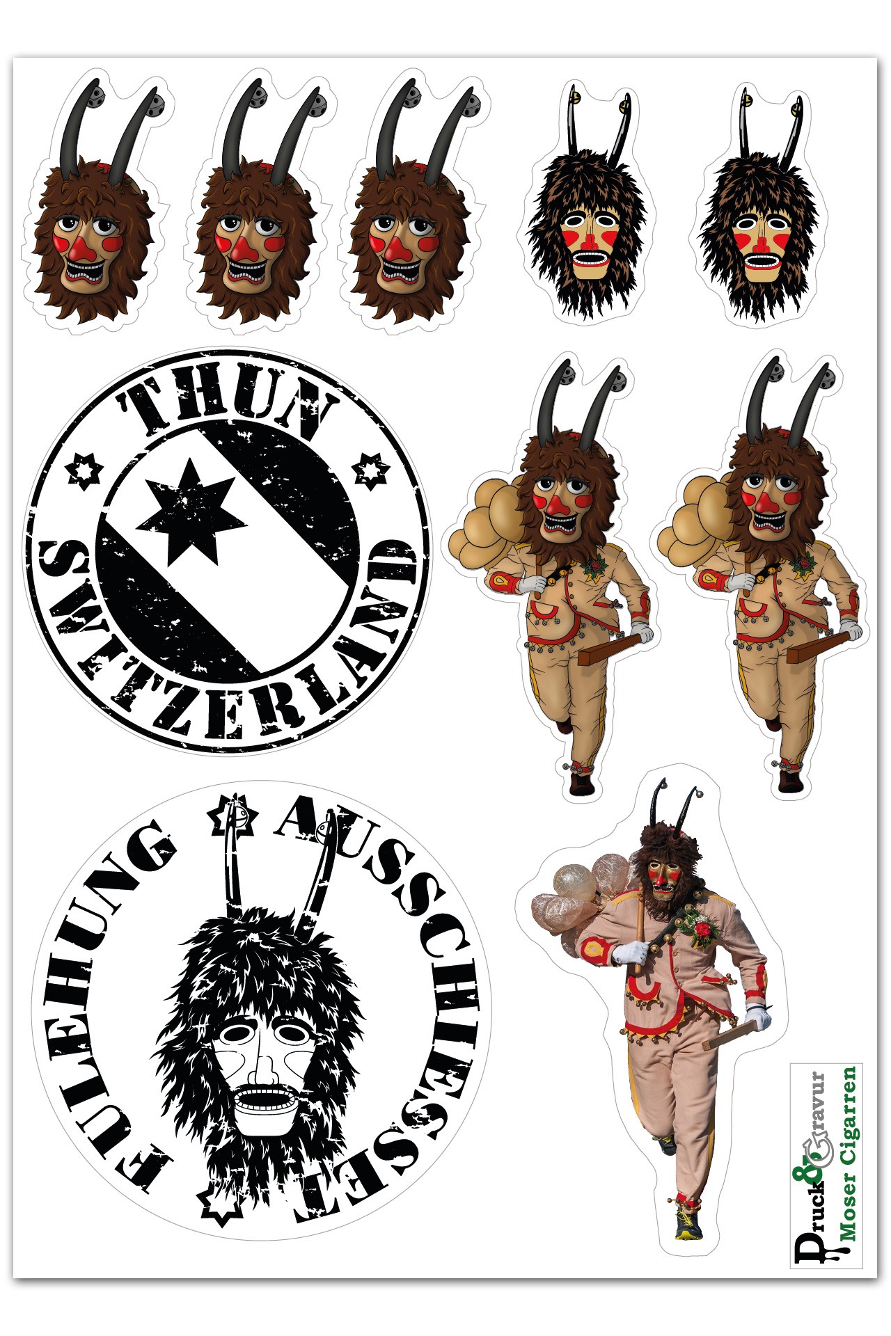 Stickerbogen Fulehung