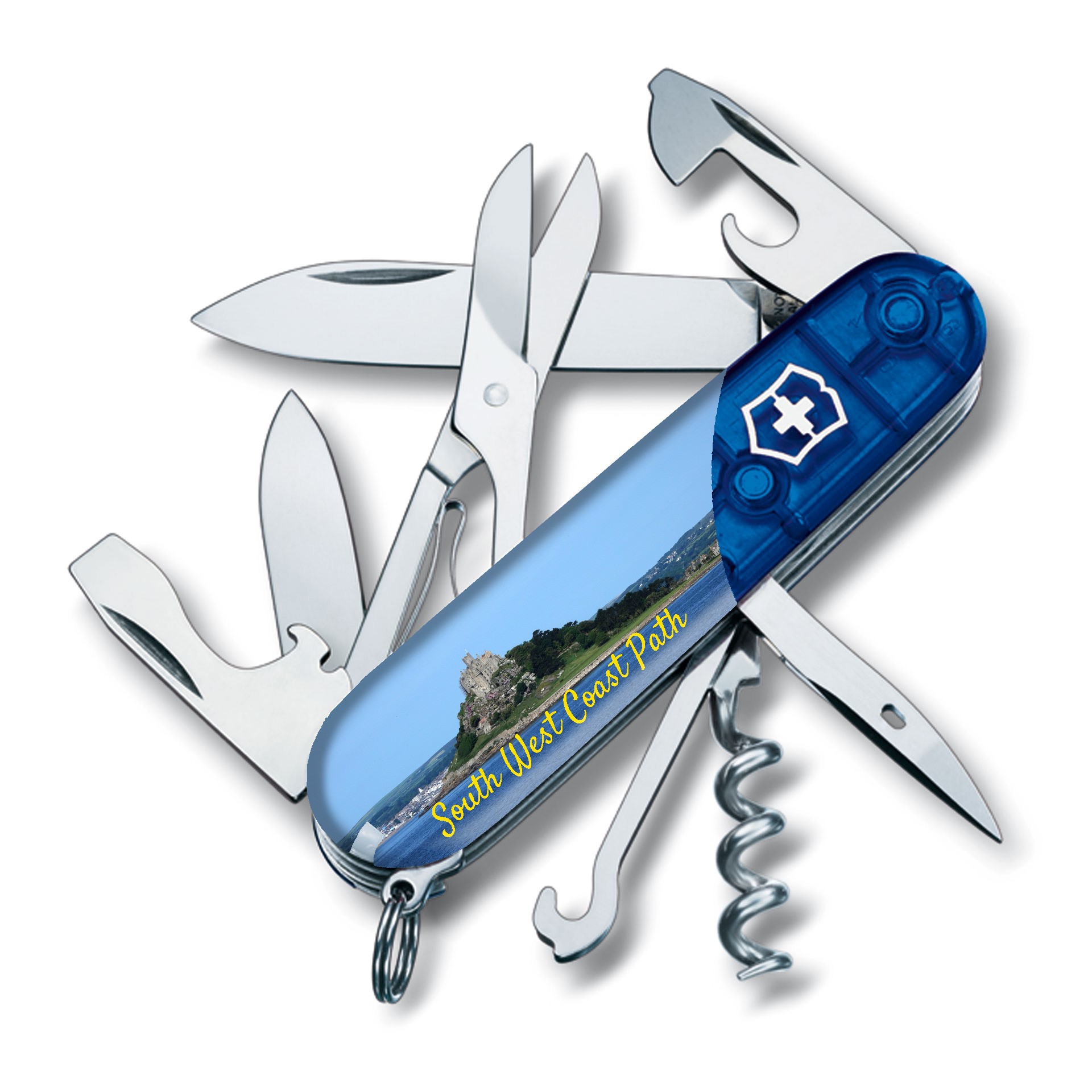 Inkl. Druck Taschenmesser Climber Blau