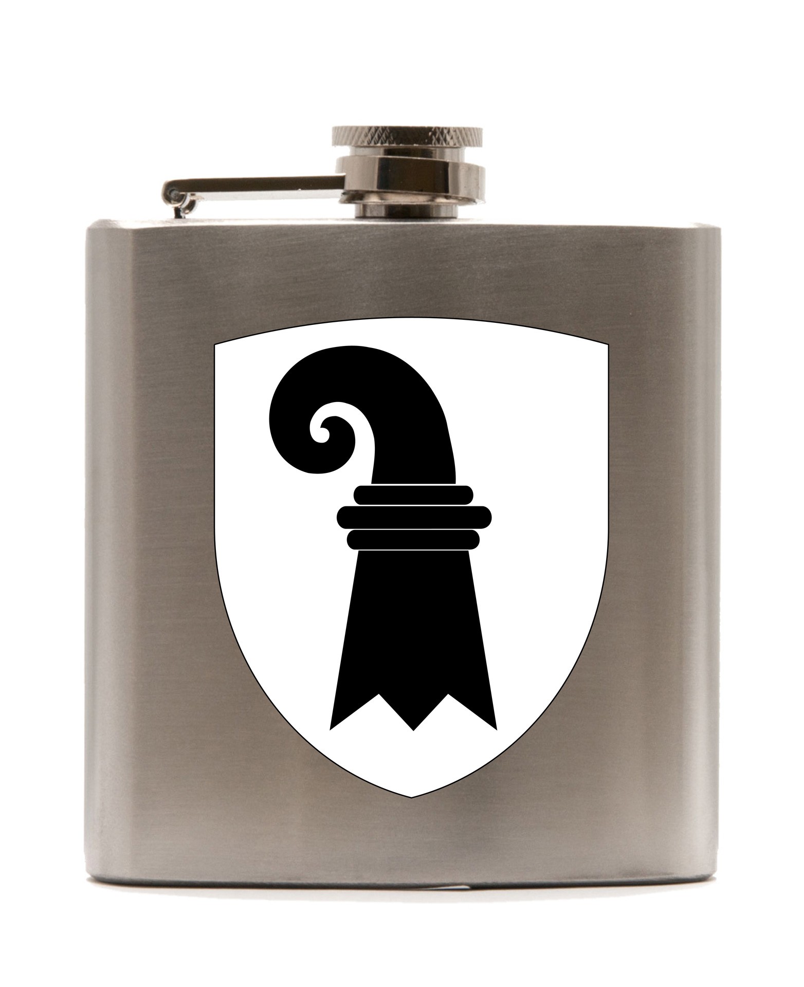 Basel Stadt Flachmann 180ml bedruckt