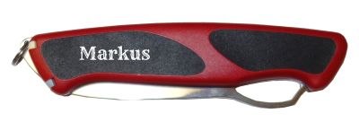 Druck Text Messer Rueckseite